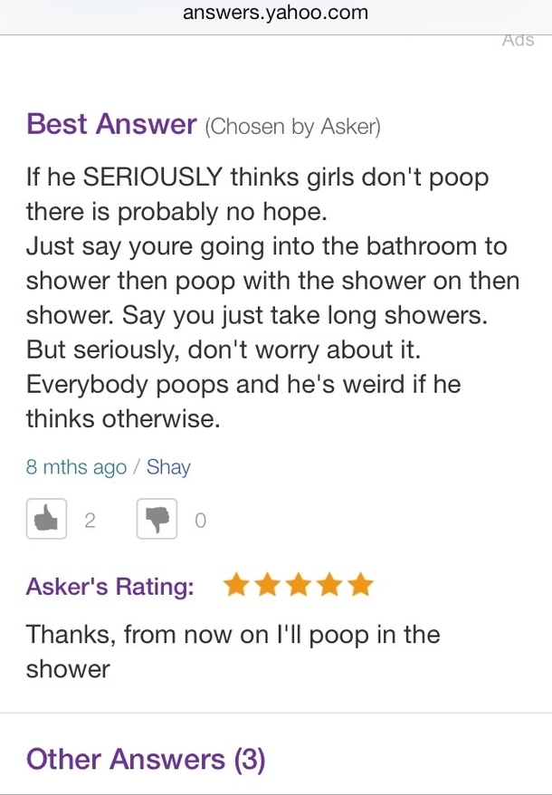 Girl discovers the answer to pooping on vacation with a new boyfriend