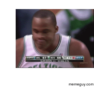 Glen Davis tongue roll becomes really creepy when stabilized
