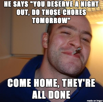 Good Guy Husband - My sister invited my stay-at-home pregnant ass to dinner but I had dishes laundry and cleaning to do