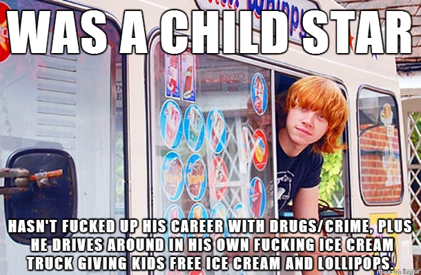 Good Guy Rupert Grint Your move Wil Wheaton