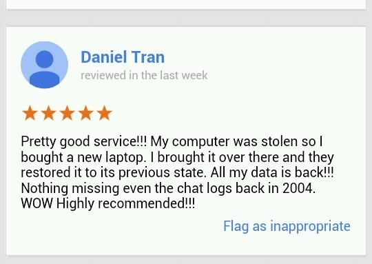 Google review of the NSA data storage center in Utah