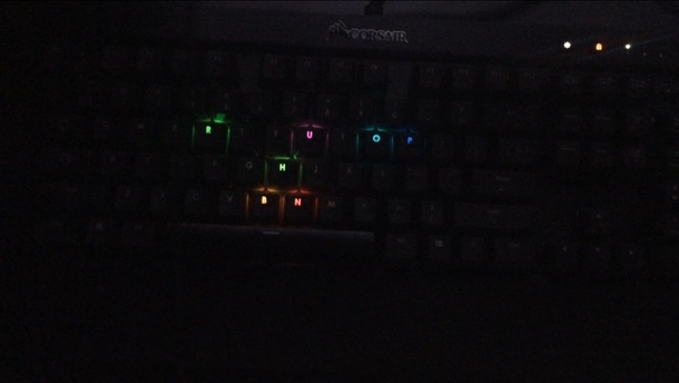 Got a new keyboard that lights up every key I press Too revealing if you ask me