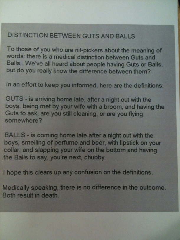 Guts and Balls