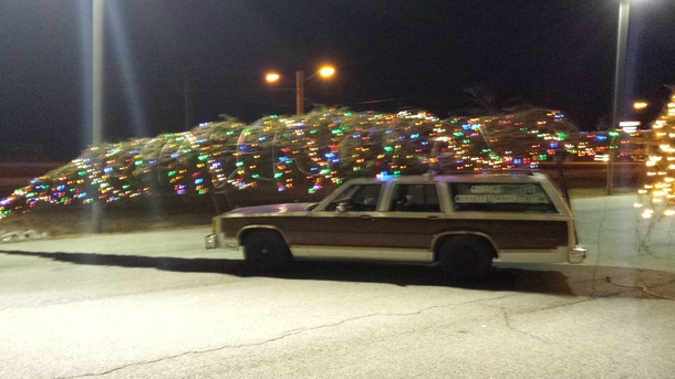 Guy in my town made his station wagon into the Griswold Christmas Vacation car