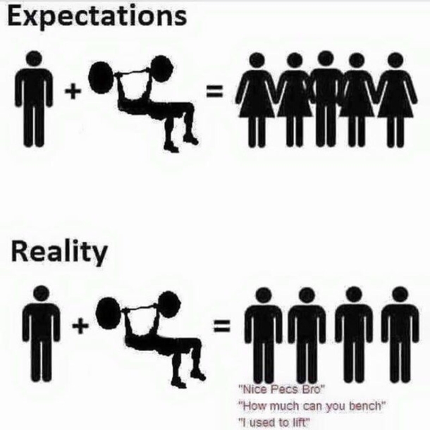 Gym expectations vs reality