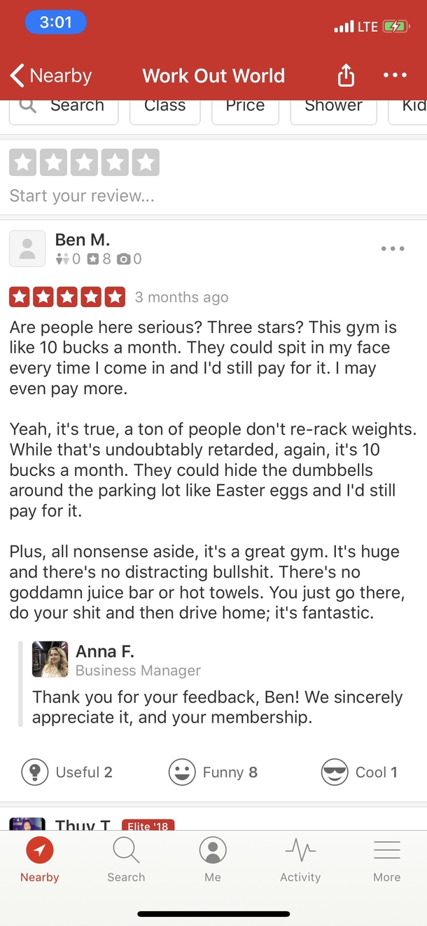 Gym review Im sold