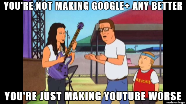 Hank Hill on Youtubes new comment features