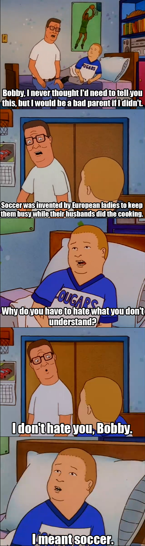 Hank Hills opinion on the world cup