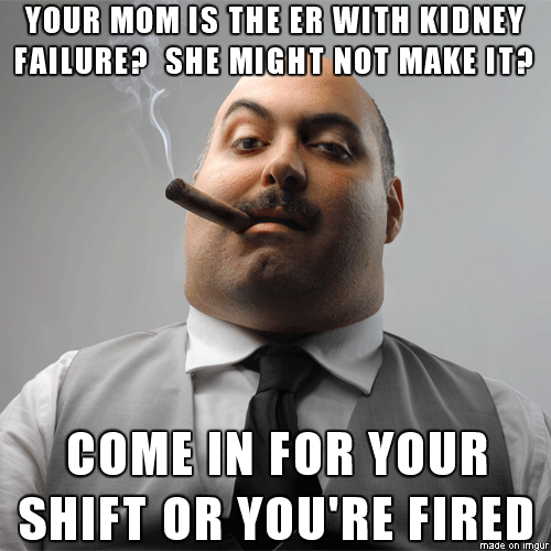 Happened to a server where I work her mom is still in the ICU