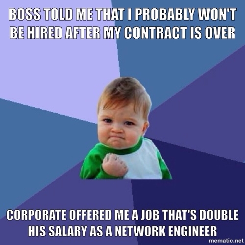 Happened to me last week Still havent told my boss or co-workers yet 