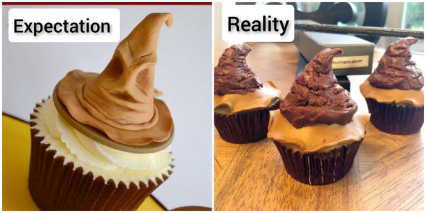 Harry Potter Sorting Hat cupcakes