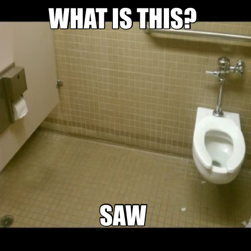 Heard the guy in the stall next to me angrily shout this out Couldnt help but laugh