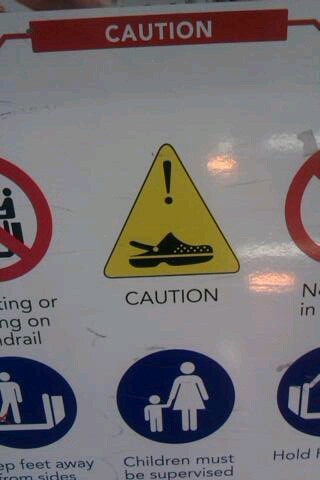 Here in Australia we even have to be wary of crocs in shopping centres