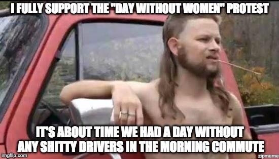 Holy crap shots fired Day Without Women Protest