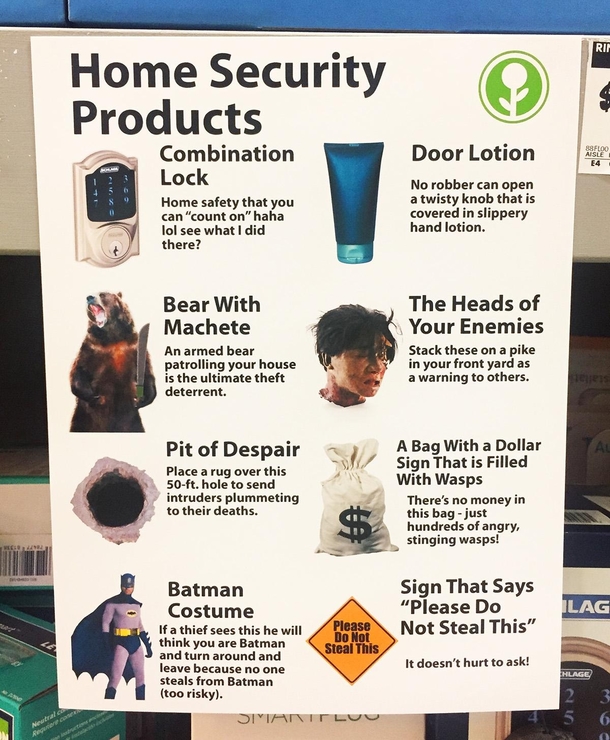 Home security products