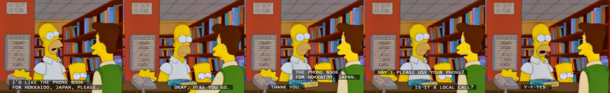 Homer makes a local call
