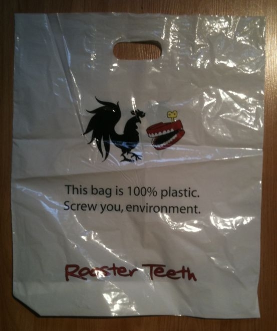 Honest plastic bag
