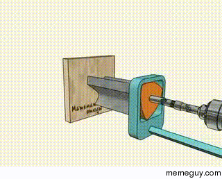 How drills create square holes