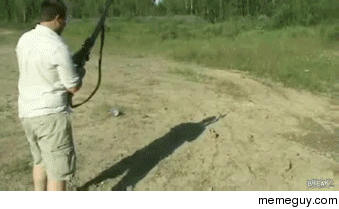 How NOT to hold a rifle