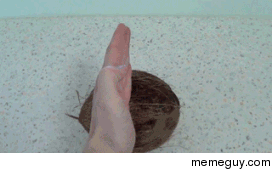 How to break a coconut in half with your bare hands