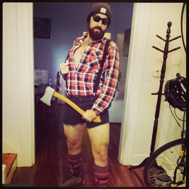 I am a sexy lumberjack for Halloween this year