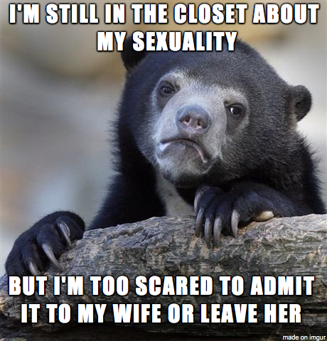 I am just closet about my sexuality