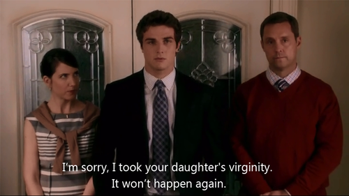 I am sorry I took your daughters virginity