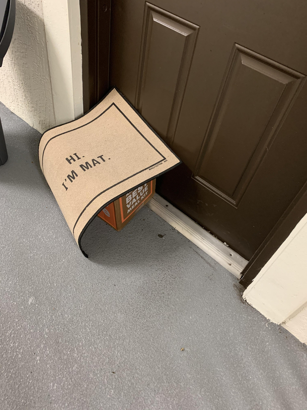 I came home to a postmans noble attempt to hide my package Nobody will suspect a thing