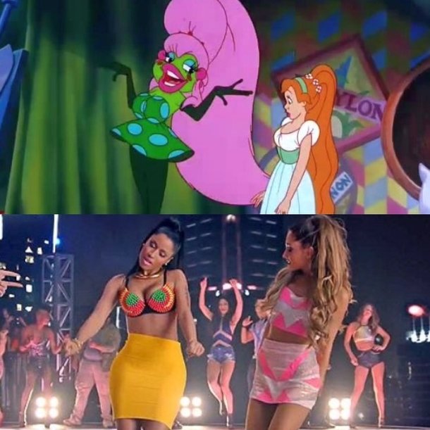 I didnt realize Ariana Grande and Nicki Minaj were cast in Thumbelina 
