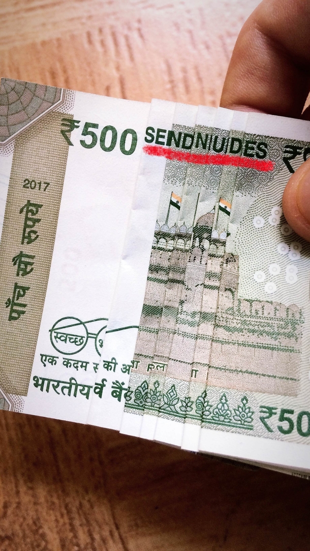 I discovered this cool feature in new Indian Rupee notes ha