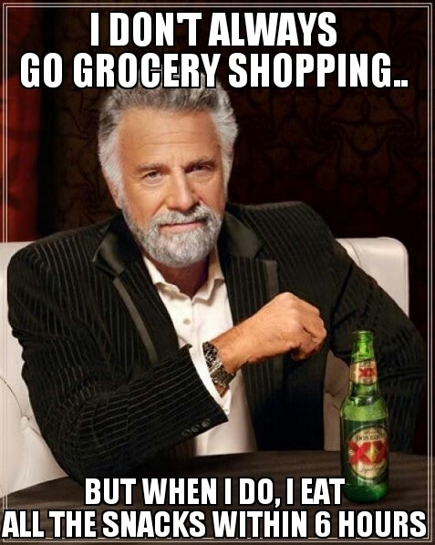 I dont always go grocery shopping