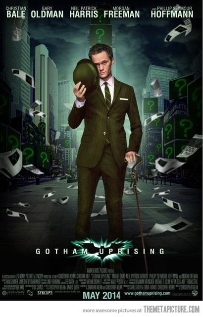 I dont care who batman is as long as this guys the riddler