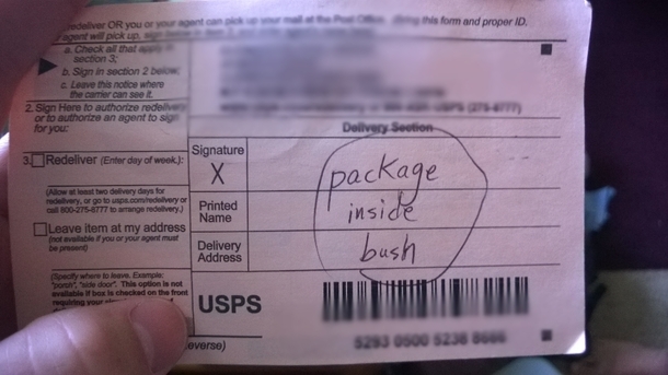I dont live in a great a neighborhood Thanks USPS