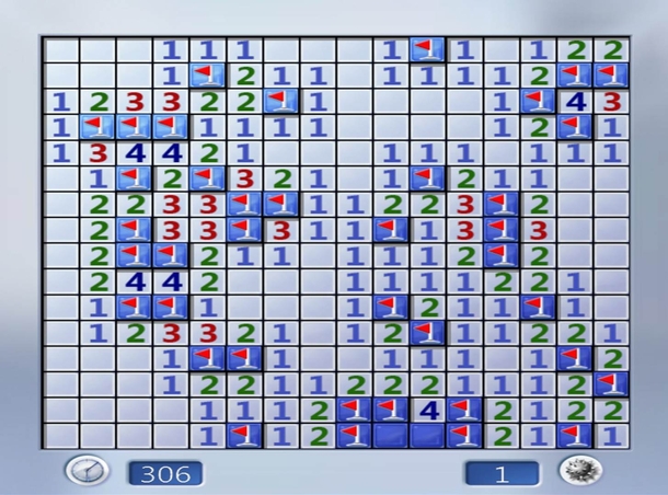 I dont play minesweeper very often tonight I was reminded why