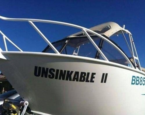 I dont think Id want to be on this boat when it sets sail