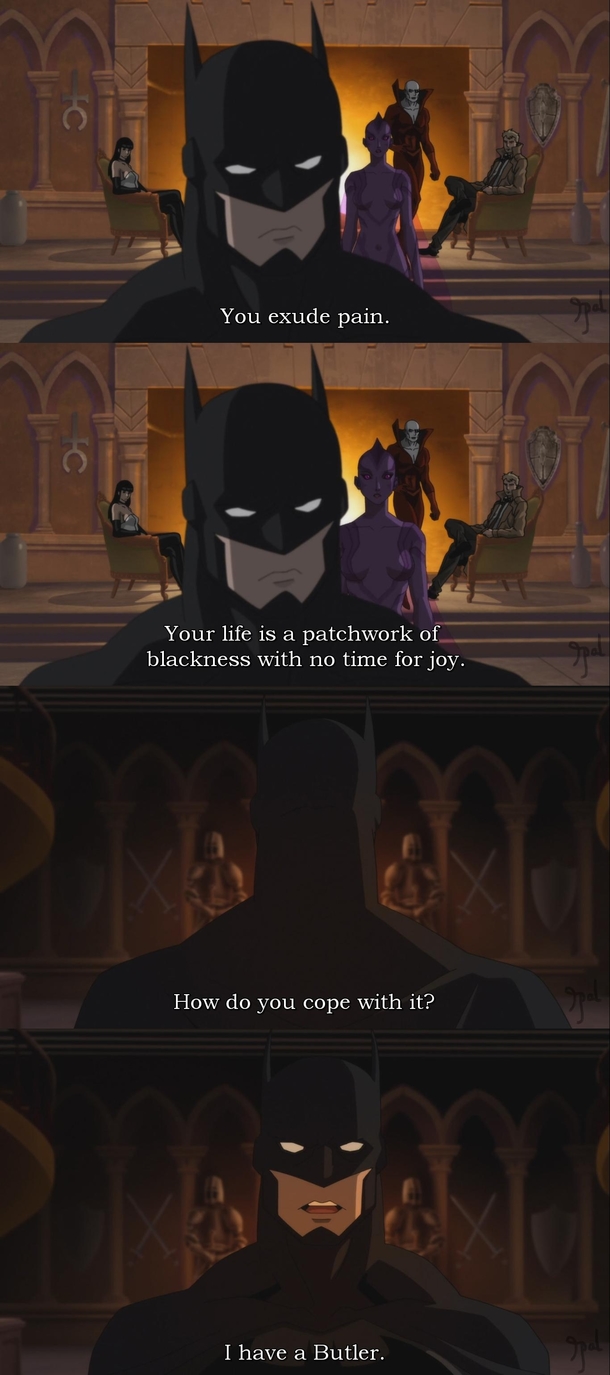 I dont think Ive ever laughed at anything Batman said