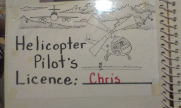 I doubt the legitimacy of my brothers helicopter pilots license