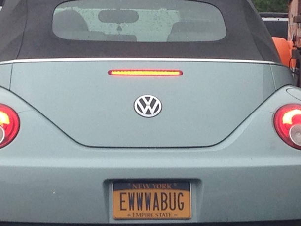 I find few vanity plates clever