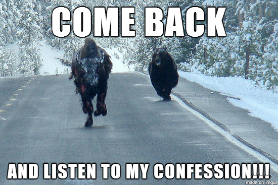 I guess some people are just tired of confession bear