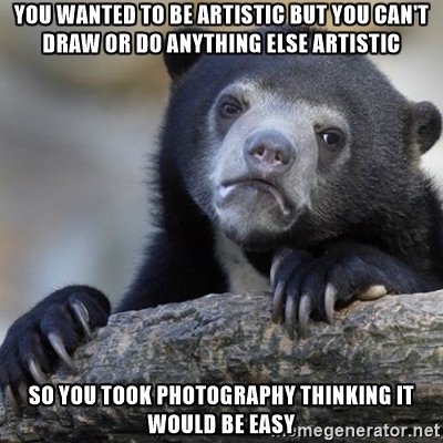 I know its cynical of me but this is what I think about many amateur photographers