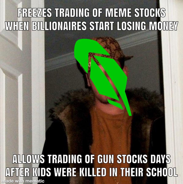 I know its obviously not just Robinhood but all of Wall Street is gross for this