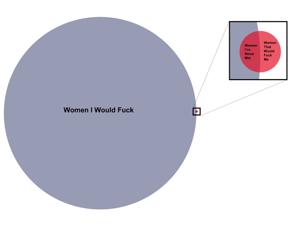 I made a venn diagram to describe my sex life