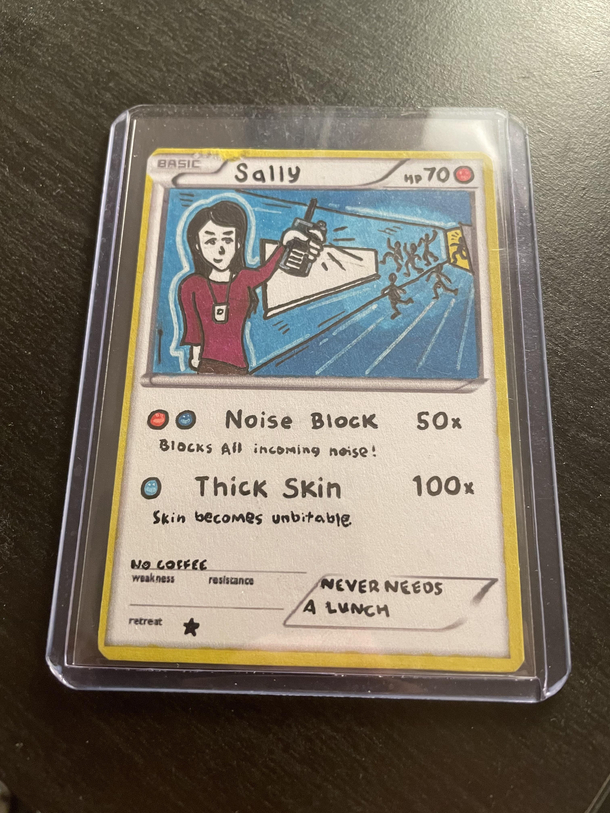 I made my girlfriend who is a behavioral therapist her own Pokmon card