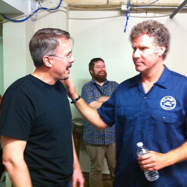 I photobombed Vince Gilligan and Will Ferrell at the Austin Film Festival last week