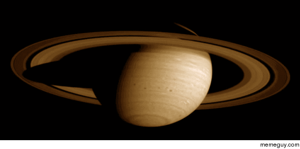 I stabilized colored and looped some images taken of Saturn from NASAs voyager mission