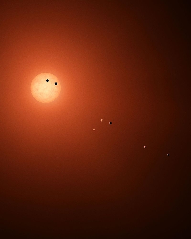 I thought someone put googly eyes on the Trappist Sun on Wikipedia Its just planets