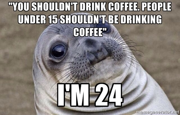 I was ordering coffee when the guy ordering next to me says this to me