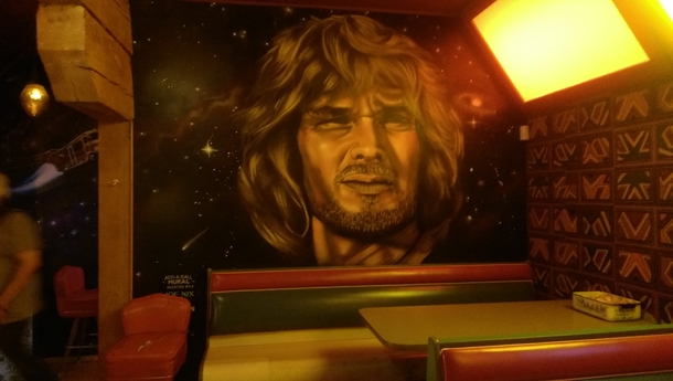 I went to an s themed bar recently Impressive mural