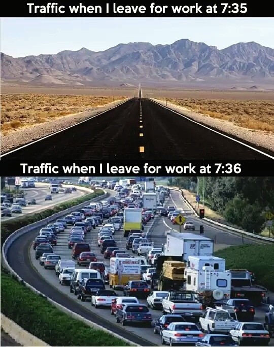 I will never understand this traffic phenomenon