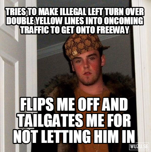 I wonder if drivers in Southern California are the same level of douche once they get out of the vehicle